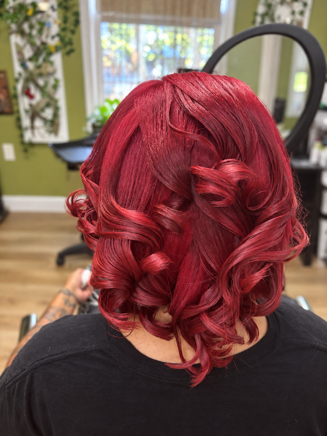 Red curls by Carol