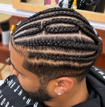 Precision cornrows at TEXTURES Hair Salon