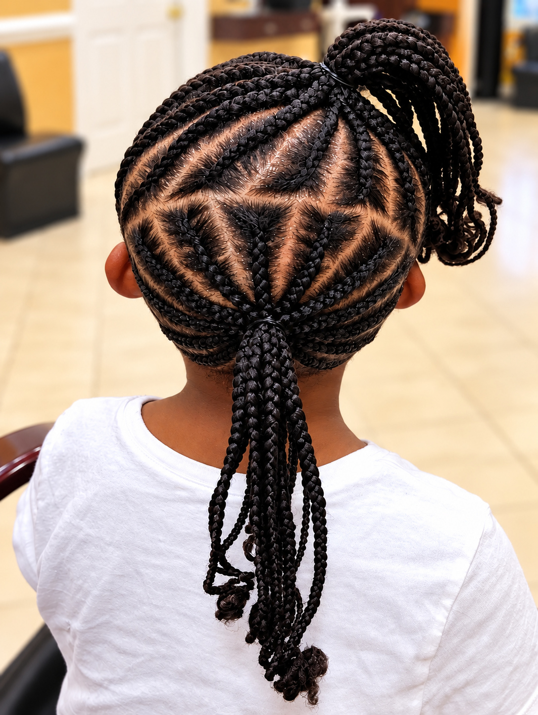 Kids’ Hair · Braided ponytails · TEXTURES Hair Salon