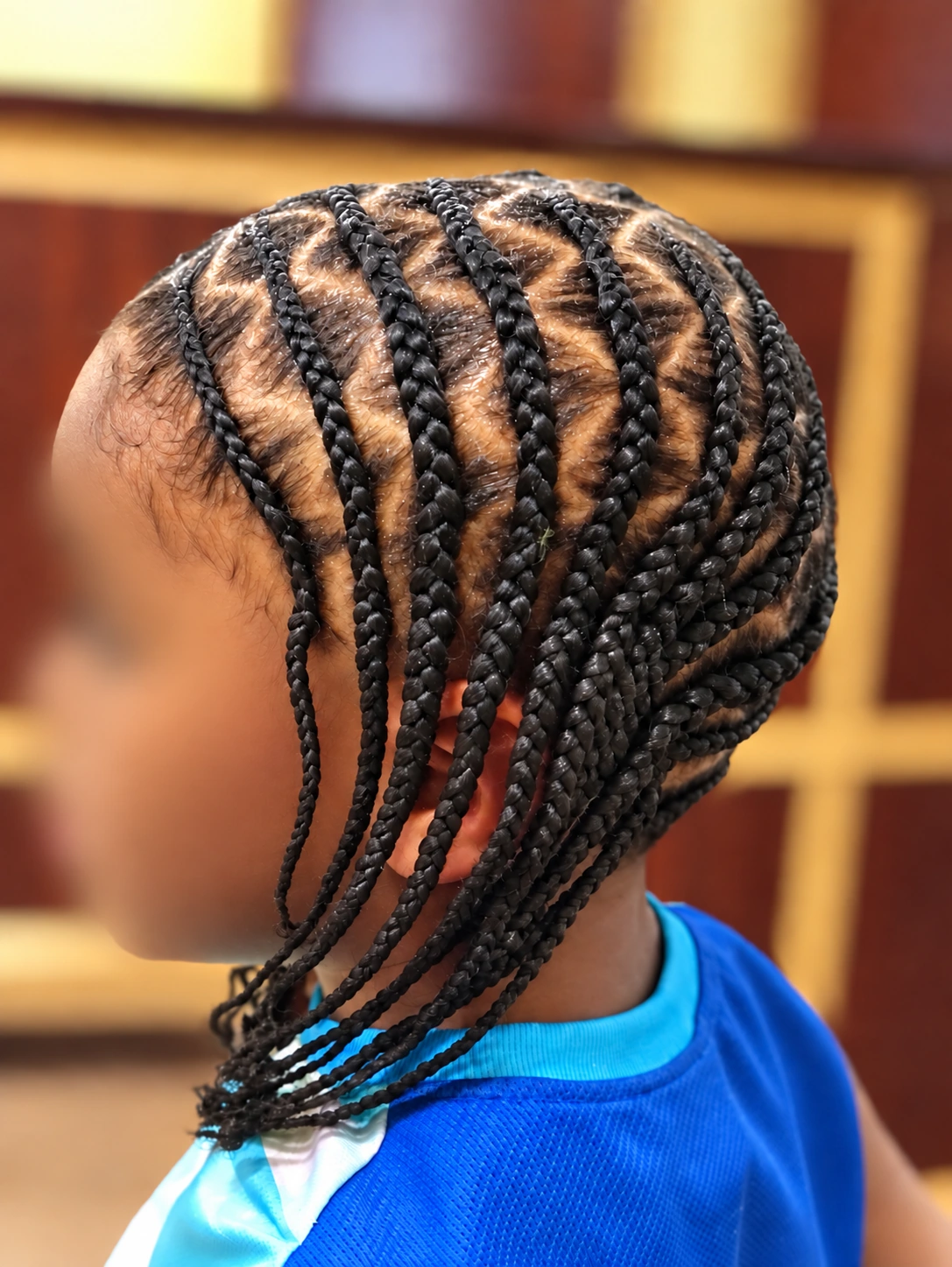 Kids’ Hair · Cornrows, side view · TEXTURES Hair Salon