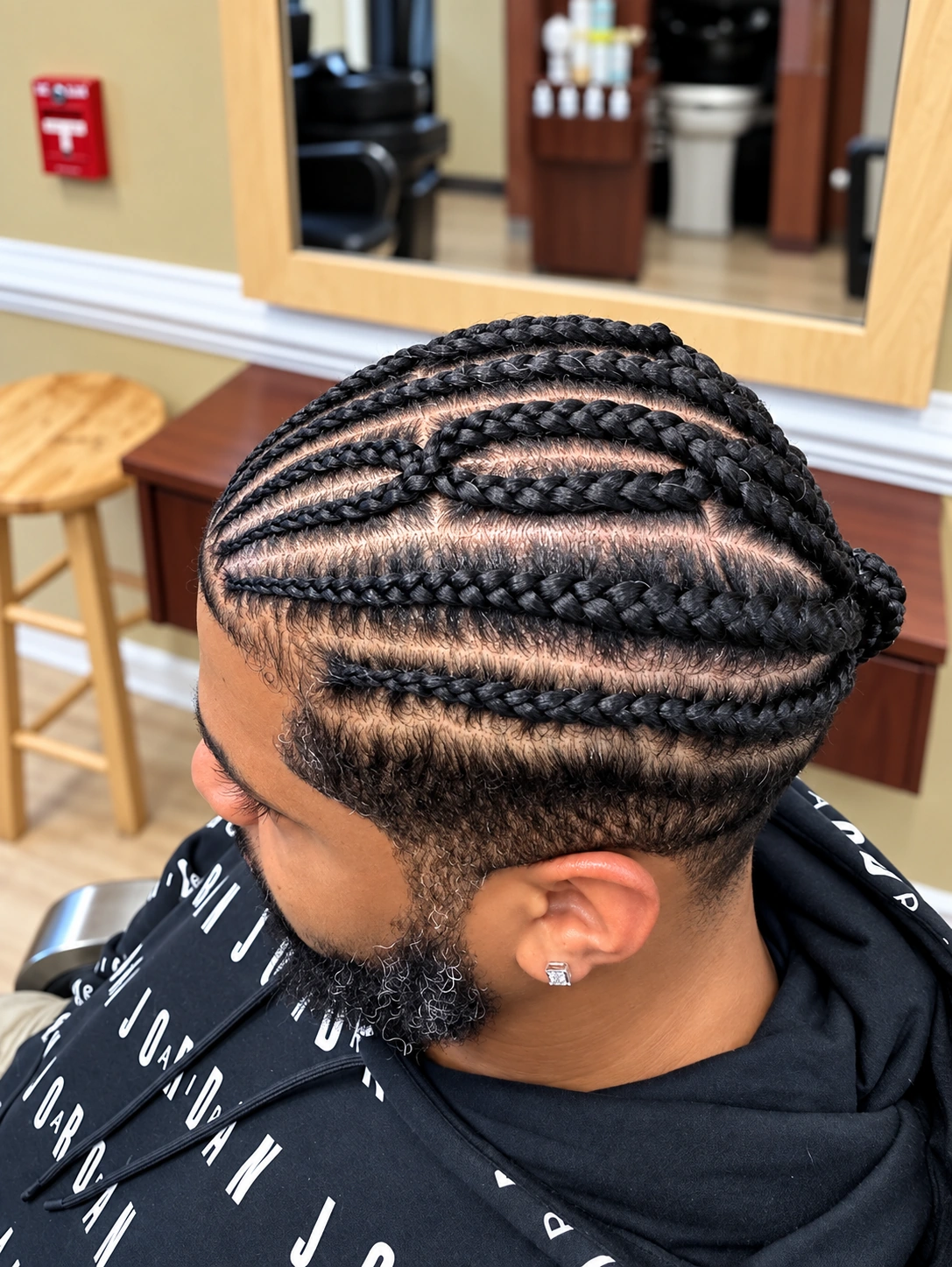 Patterned Cornrows · Side View by Loanna
