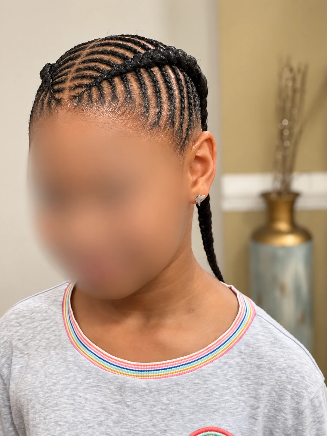 Patterned Cornrows · Front View