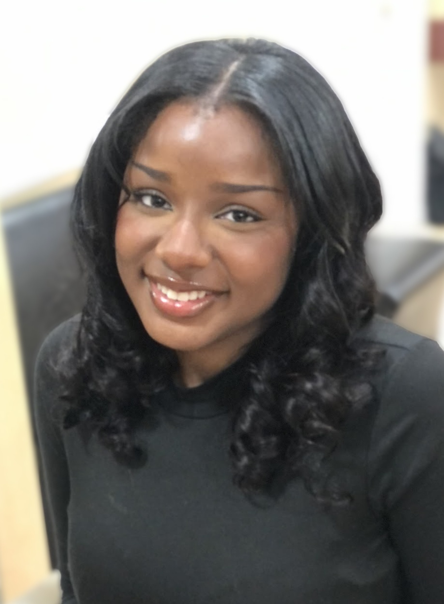 Extensions · softly curled finish · front view at TEXTURES Hair Salon