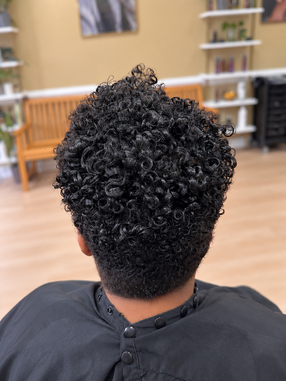 After — Defined curls